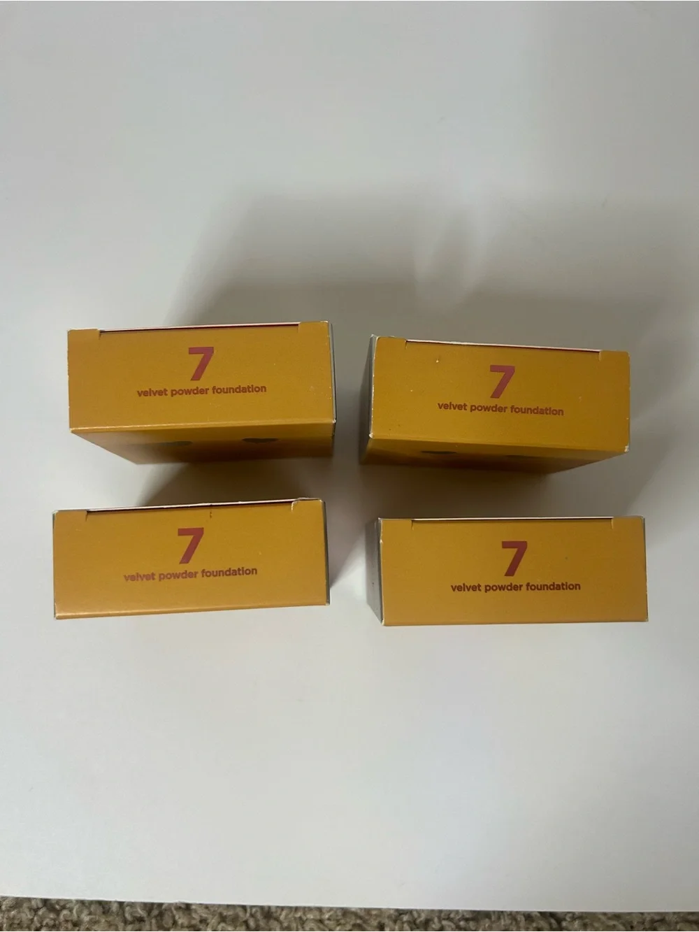 Benefit Hello Happy Velvet Powder Foundation #7 0.25 OZ Lot Of 4. ‎ New in box